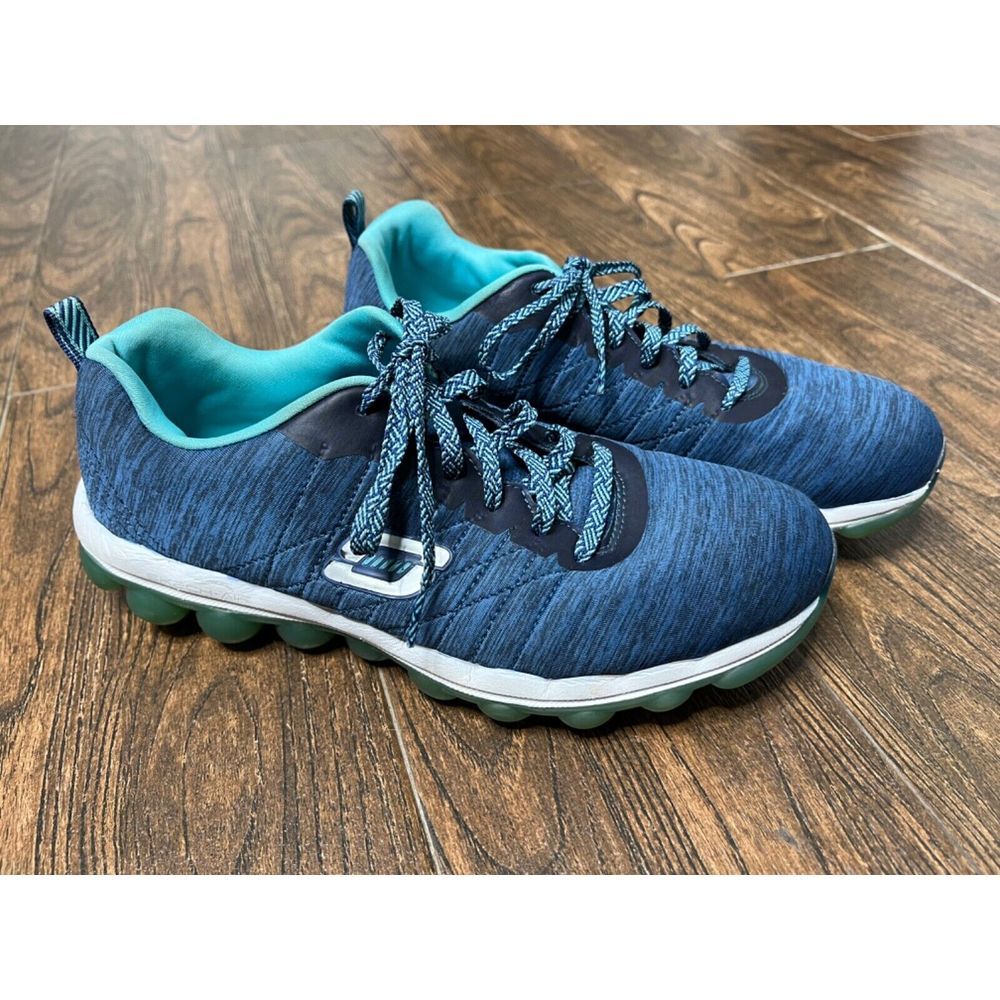 SKECHERS SKECH AIR MEMORY FOAM COMFORT WALKING‎ ATHLETIC SHOES SNEAKERS BLUE 9.5